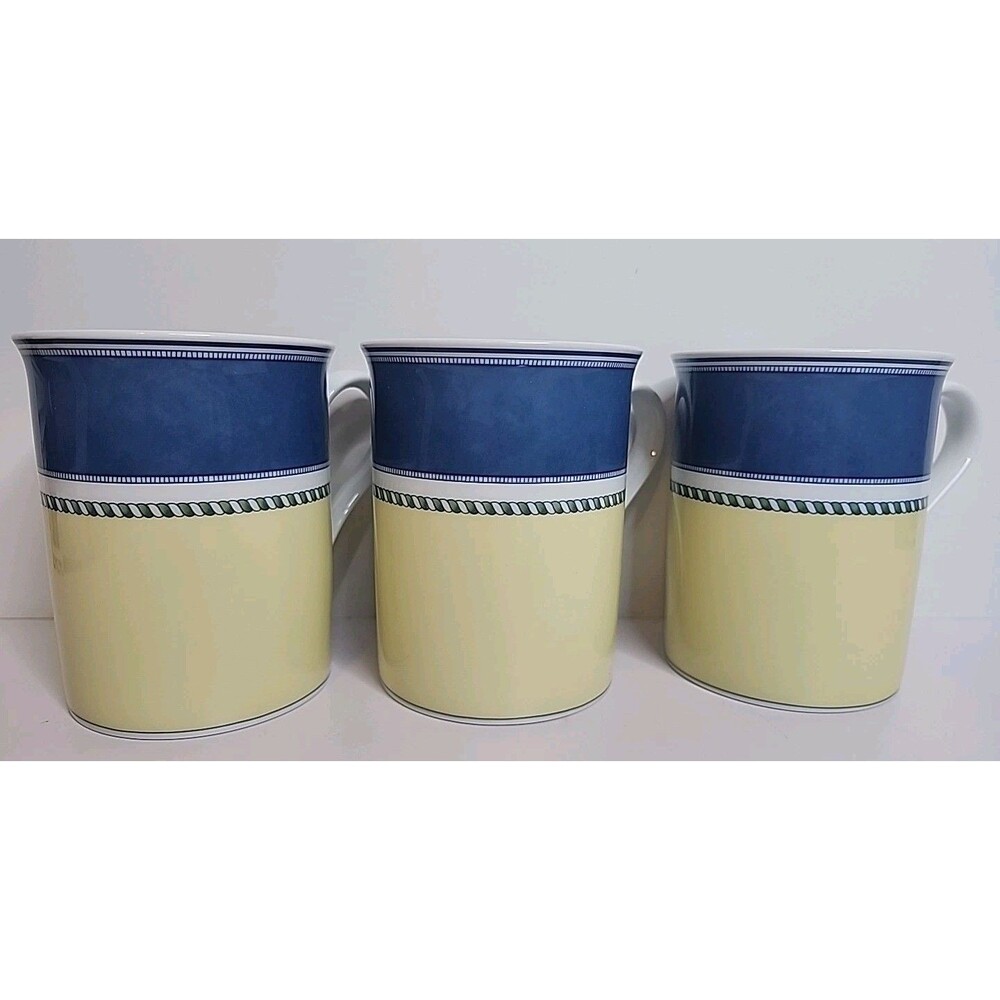 Set of 3 Wedgwood Tuscany Collection Classico Mugs Porcelain EUC